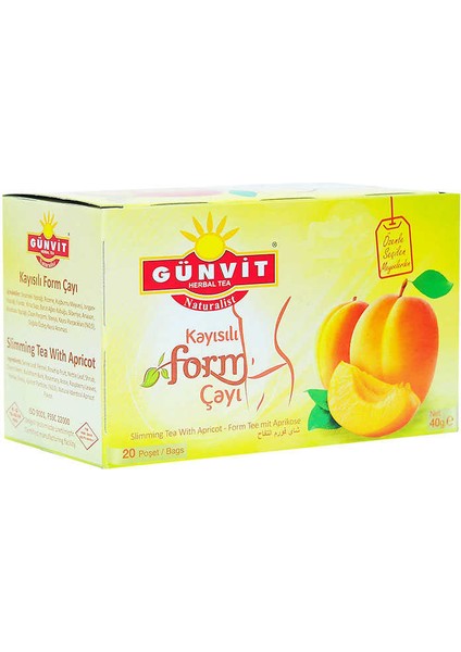 Kayısılı Form Çayı 20 Süzen Poşet modelleri