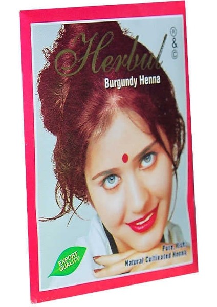 Kızıl Hint Kınası (Burgundy Henna) 10 gr Paket modelleri