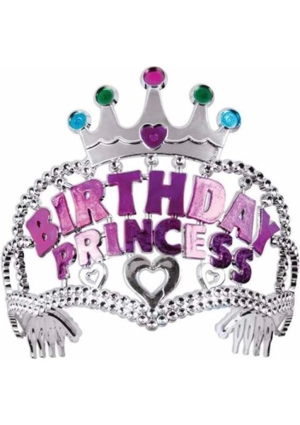 Birthday Prenses Yazılı Çocuk Parti Tacı fiyatları