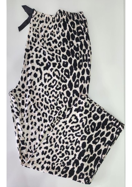 Bambu Likralı Ring Viskon Battal Beden Pijama Altı 6020