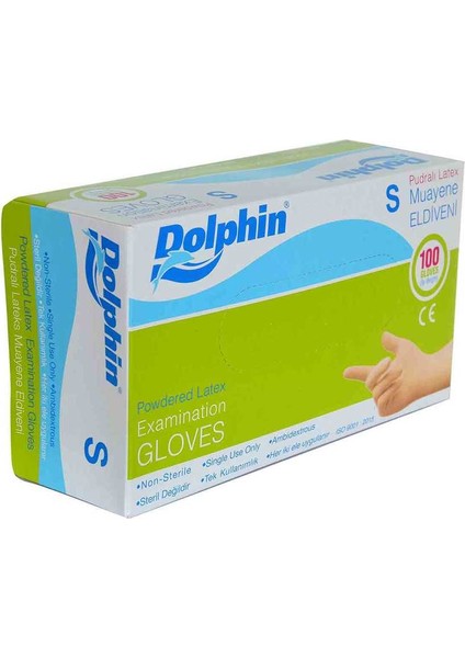 Pudralı Beyaz Latex Muayene Eldiveni Küçük Boy (S) 100 Lü Paket fiyatları