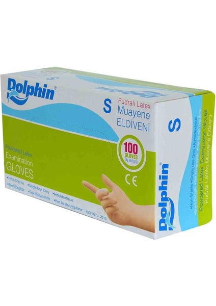 Pudralı Beyaz Latex Muayene Eldiveni Küçük Boy (S) 100 Lü Paket modelleri