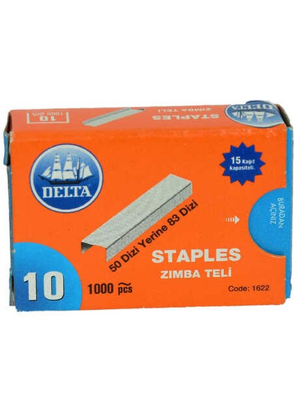 Zımba Teli Gri No-10 83 Dizi 1000 Adet KOD-1622 fiyatları