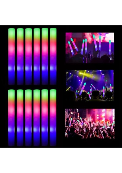 LED Işıklı Rengarenk Sünger Parti Çubuğu
