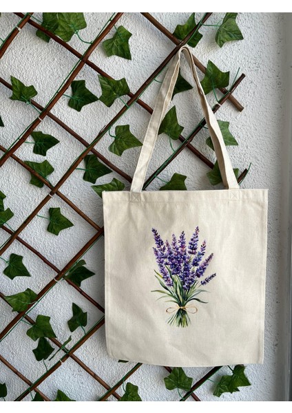 Ham Kanvas Baskılı Bez Çanta
