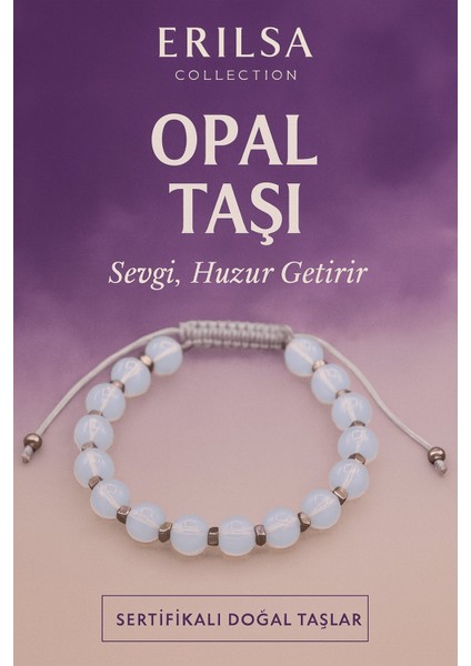 Sertifikalı Opal Taşı Bileklik – Sevgi ve Şifayı Bileğinde Hisset
