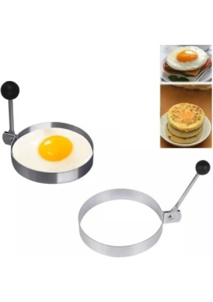 Metal Yuvarlak Omlet Krep Kalıbı