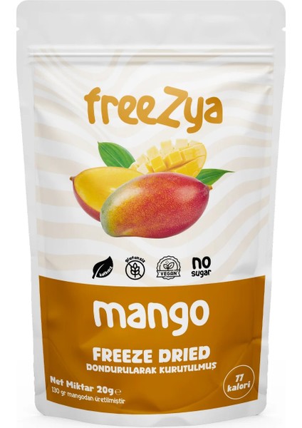 Freeze Dried Dondurularak Kurutulmuş Mango - 20 gr