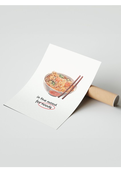 Çerçevesiz Poster, Ramen Kasesi, Mutfak Dekoru, Eğlenceli Tipografi Poster No: 106637 modelleri