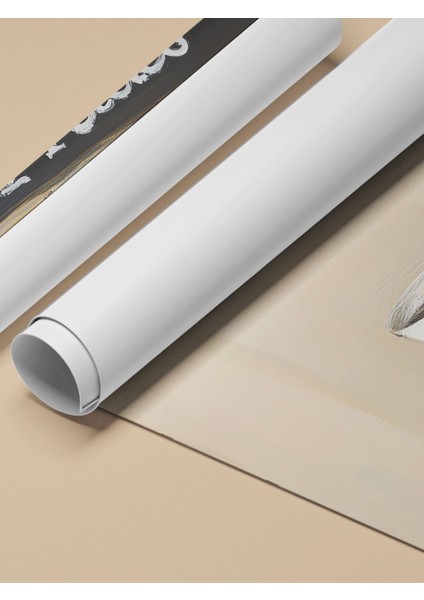 Çerçevesiz Poster, Kahve ve Kitaplar, Vogue & Prada Detaylı, Akrilik Boya Poster No: 106132 fırsatları