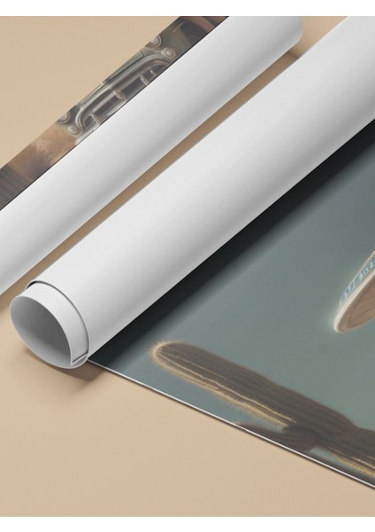 Çerçevesiz Poster, Onlar Geliyor – Kollarını Açmış Kadın ve Ufo Filosuyla Teması Poster No: 107492 fırsatları