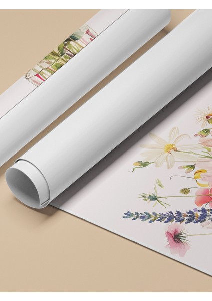 Çerçevesiz Poster, Çiçek Buketi, Renkli Bahar Çiçekleri Vazoda Poster No: 107668 fırsatları