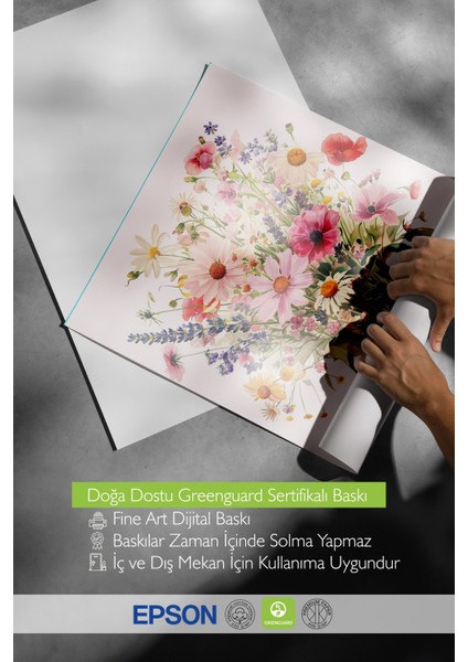 Çerçevesiz Poster, Çiçek Buketi, Renkli Bahar Çiçekleri Vazoda Poster No: 107668 indirimleri