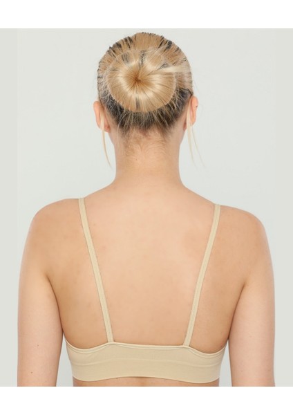 Günlük Kullanım Önü Bağlama Detaylı Padli Yumuşak Dikişsiz Ince Askılı Rahat Bralet fiyatları