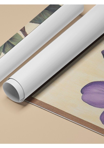 Çerçevesiz Poster, Mor Sarı Menekşe, Retro Bitki Tasarımı Poster No: 107420 fırsatları