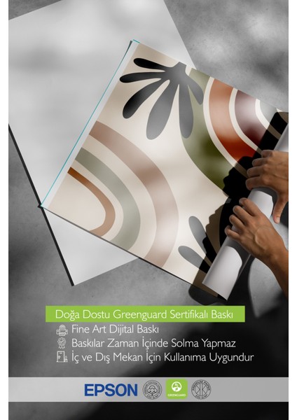 Çerçevesiz Poster, Yaylı Renkli Gökkuşağı Deseni, Siyah Yapraklarla Poster No: 107949 indirimleri