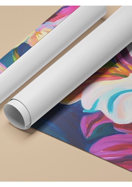 Çerçevesiz Poster, Lilyum Çiçekleri, Canlı Renkler, Dijital Boyama Poster No: 107307 fırsatları