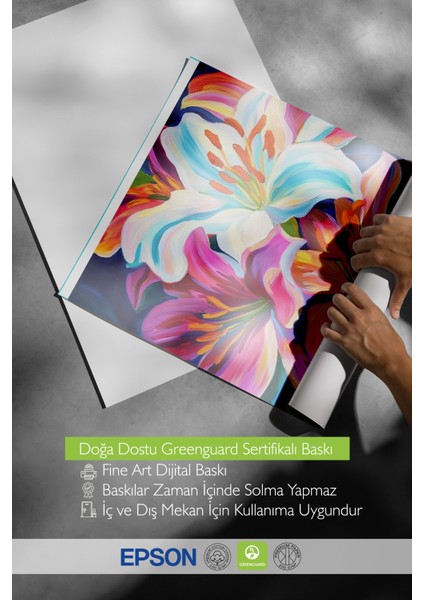 Çerçevesiz Poster, Lilyum Çiçekleri, Canlı Renkler, Dijital Boyama Poster No: 107307 indirimleri