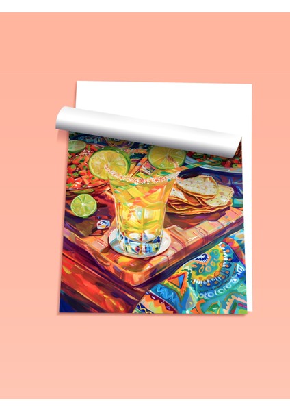 Çerçevesiz Poster, Kokteyl Bardağı, Limonlu Içecek, Canlı Masa Detayı Poster No: 106666 fiyatları