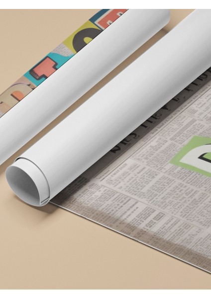 Çerçevesiz Poster, Tipografik Söz: Do It For The Plot, Renkli Harflerle Poster No: 107497 fırsatları