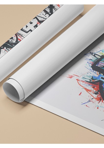 Çerçevesiz Poster, Graffiti Stil Çapa, Tipografik Slogan ile Poster No: 107556 fırsatları