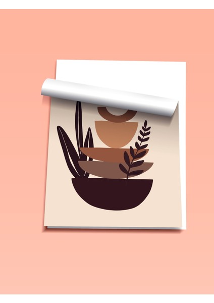 Çerçevesiz Poster, Soyut Vazo ve Taşlar, Denge ve Estetik Tasarım Poster No: 107944 fiyatları