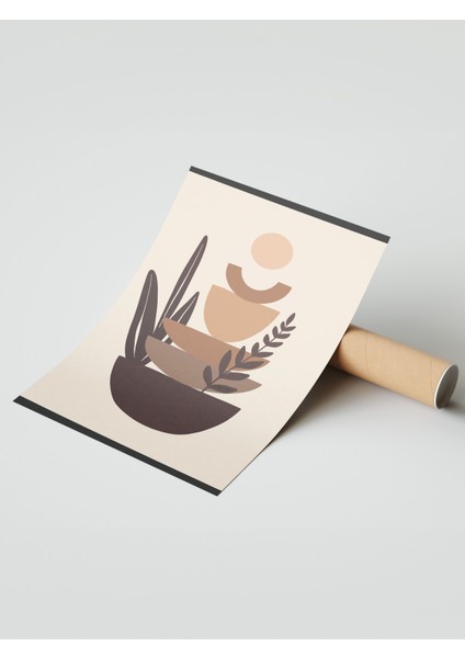 Çerçevesiz Poster, Soyut Vazo ve Taşlar, Denge ve Estetik Tasarım Poster No: 107944 modelleri