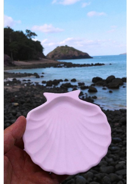 2'li Dekoratif Istiridye Takı Tabağı, Aksesuarlık, Mumluk %100 Taş Tozu 10X10CM modelleri