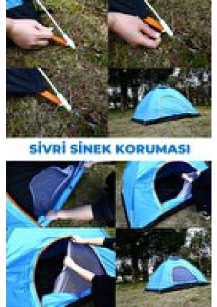 Otomatik Havada Açılan Su Geçirmez Çadır 4 Kişilik fiyatları