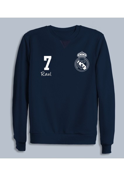 Efsaneler Serisi Raul Real Madrid 7 Bisiklet Yaka Sweatshirt