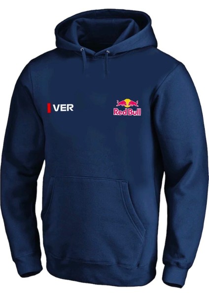 Verstappen Red Bull Formula1 Baskılı Lacivert Erkek Sweatshirt