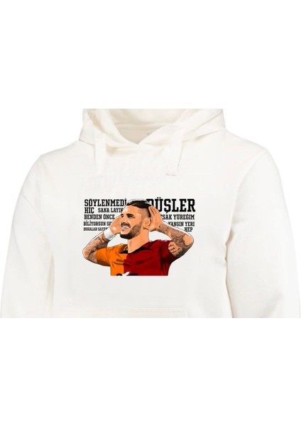 Mauro Icardi Hoodie Sweatshirt 3 Iplik Pamuklu fiyatları