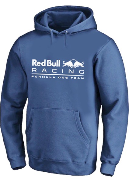 Unisex Lacivert Red Bull Formula1 Pamuklu Kapüşonlu Sweatshirt