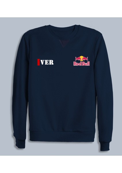 Max Verstappen Formula1 Red Bull Racing F1 Bisiklet Yaka Lacivert Sweatshirt