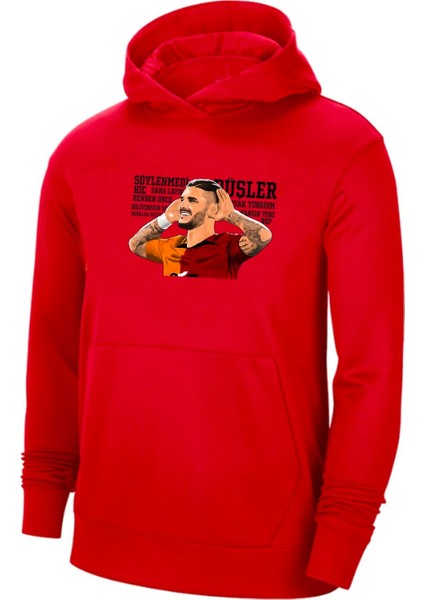 Mauro Icardi Hoodie Sweatshirt 3 Iplik Pamuklu