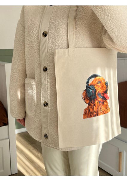 Ham Kanvas Baskılı Bez Çanta