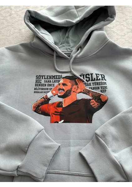 Mauro Icardi Hoodie Sweatshirt 3 Iplik Pamuklu fırsatları