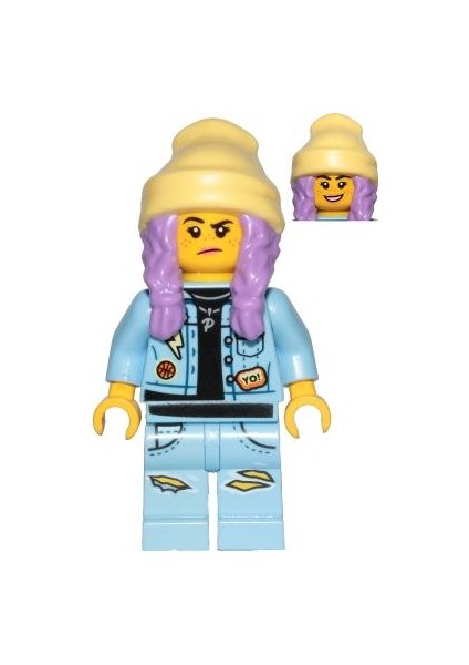 Minifigür Hidden Side Parker L. Jackson - Denim Jacket With Beanie HS011