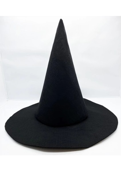 Siyah Renk Keçe Cadı Şapkası