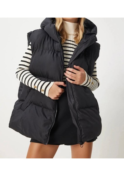 Oversize Kadın Spor Şişme Yelek