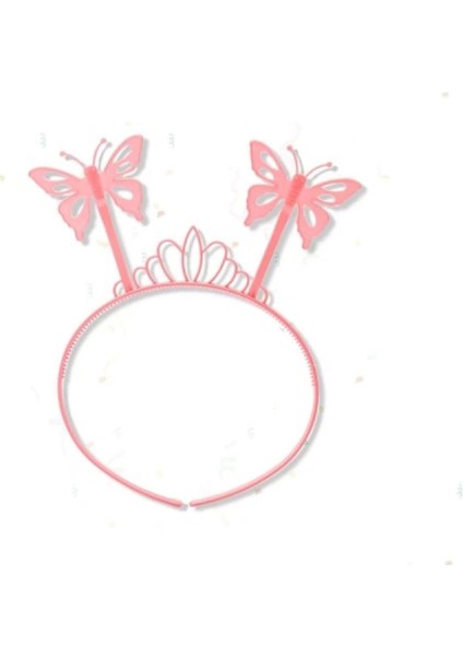 Toz Pembe Kelebek Kanadı Tacı ve Sopası modelleri