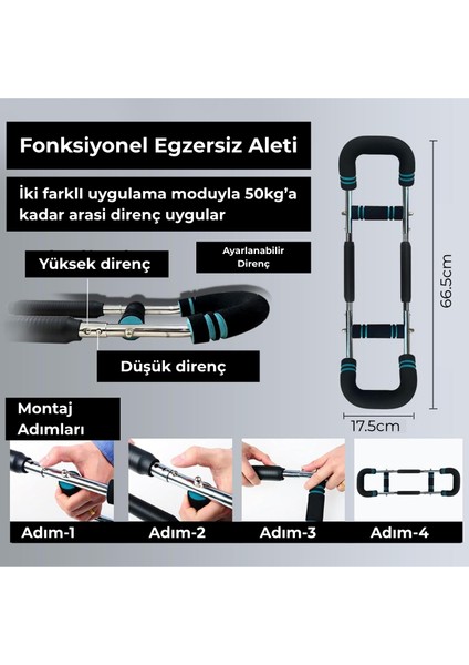 Tüm Vücut Antrenmanı İçin Ayarlanabilir Dirençli Bar Kol Bacak Bilek Omuz Göğüs Kas Güçlendirici Egzersiz Aleti Spor Aleti, Taşınabilir Ev Fitness indirimleri
