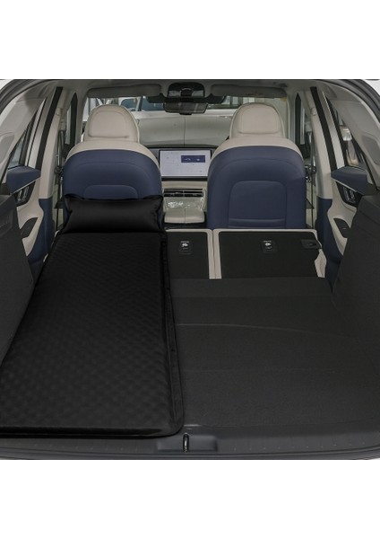 Araç İçi Şişme Yatak Ve Yastık Seti Pompa Dahil Otomobil Arka Koltuk Uyku ve Dinlenme Seyahat ve Kamp Yatağı Konforlu Taşınabilir modelleri