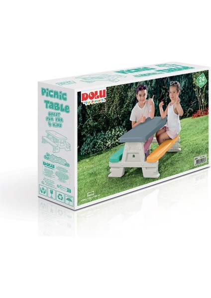 Çocuk Piknik Masası – 24 Ay+ Iç ve Dış Mekan Kullanım, 4 Kişilik, Kolay Montaj (43X77X71 Cm) Oyun Parkı Gereci modelleri