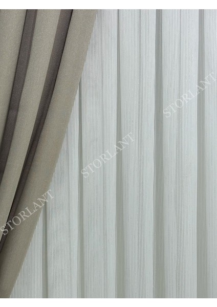 Parıltılı Bambu Gümüş Tül Perde | Ağır Gramajlı, 1/3 Sık Pileli, Ütü Gerektirmez indirimleri