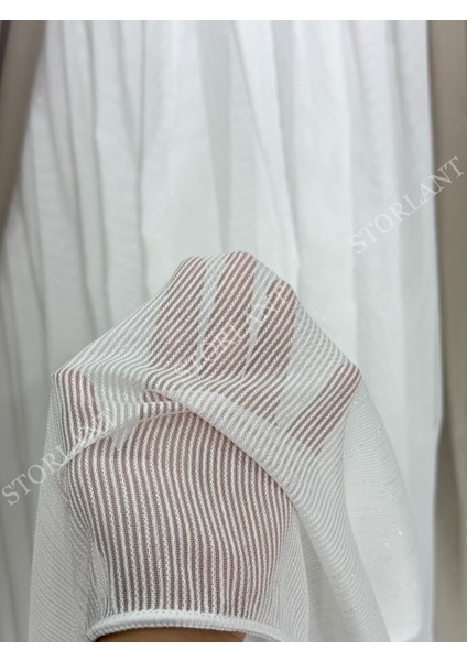 Parıltılı Bambu Gümüş Tül Perde | Ağır Gramajlı, 1/3 Sık Pileli, Ütü Gerektirmez fiyatları