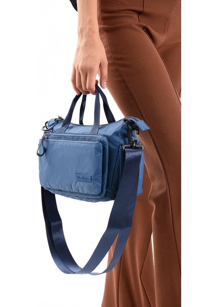 Kadın Postacı Çanta Paraşüt Kumaş Çapraz Askılı Elde Tutmalı Omuz Çantası 21*17 cm Su Itici Kumaş