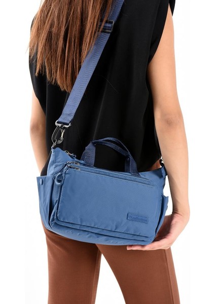 Kadın Postacı Çanta Paraşüt Kumaş Çapraz Askılı Elde Tutmalı Omuz Çantası 21*17 cm Su Itici Kumaş modelleri