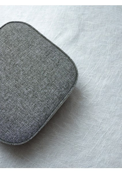 Keten Puf – Gri | 40X40 cm Kompakt, Modern Oturma & Dekoratif Makyaj Masası Pufu modelleri