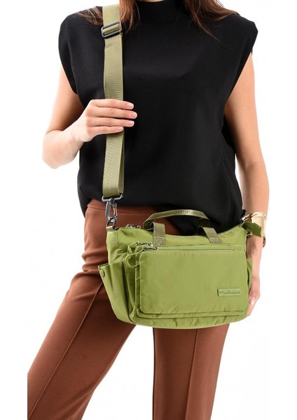 Kadın Postacı Çanta Paraşüt Kumaş Çapraz Askılı Elde Tutmalı Omuz Çantası 21*17 cm Su Itici Kumaş modelleri